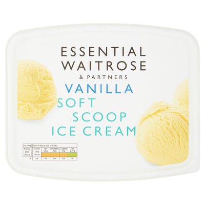 Essential Vanilla Soft Scoop Ice Cream