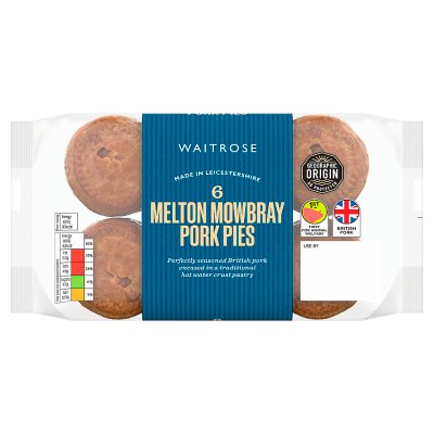 Waitrose 6 Melton Mowbray Pork Pies