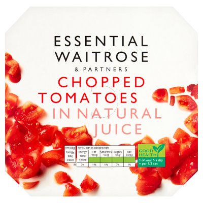Essential Chopped Tomatoes in Natural Juice