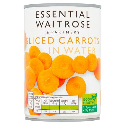 Essential Sliced Carrots in Water