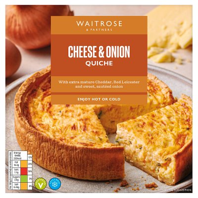 Waitrose Cheese & Onion Quiche