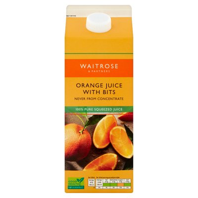 Waitrose Orange Juice with Bits Large
