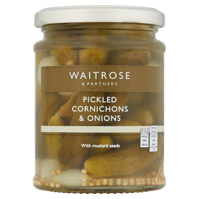 Waitrose Pickled Cornichons & Onions