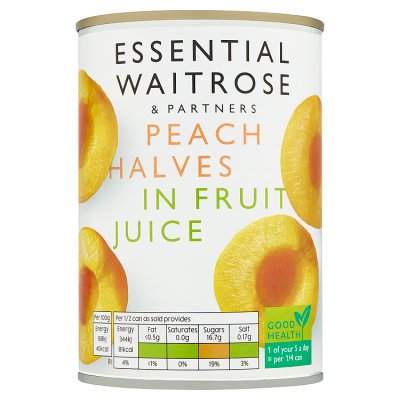 Essential Peach Halves in Fruit Juice