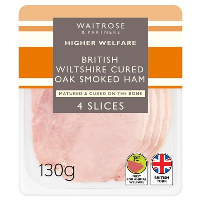 Waitrose British Oak Smoked Ham 4 Slices