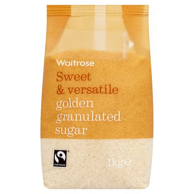 Waitrose Fairtrade Golden Granulated Sugar