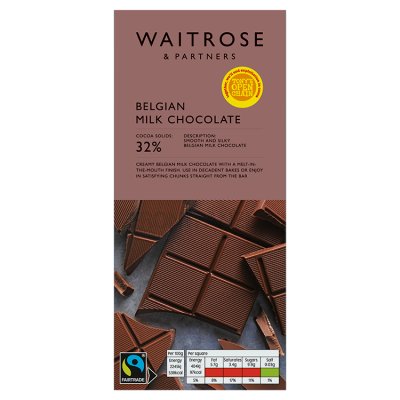 Waitrose Belgian Milk Chocolate