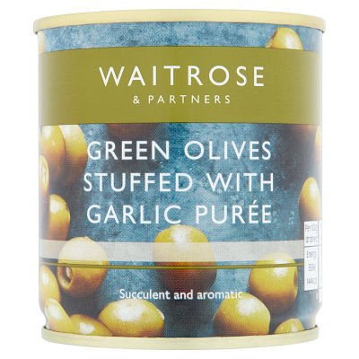 Waitrose Green Olives Garlic Purée