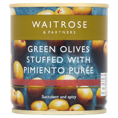 Waitrose Green Olives Pimiento Puree