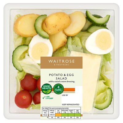 Waitrose Potato & Egg Salad & Salad Dressing