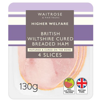 Waitrose British Wiltshire Cured Breaded Ham 4 Slices
