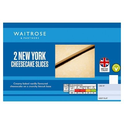 Waitrose 2 New York Cheesecake Slices