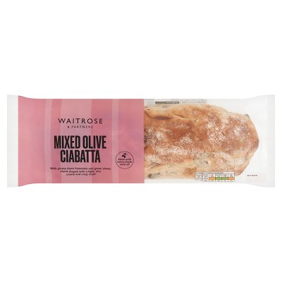 Waitrose Mixed Olive Ciabatta