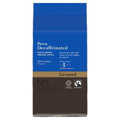 No.1 Organic Fairtrade Peru Decaf Ground Coffee