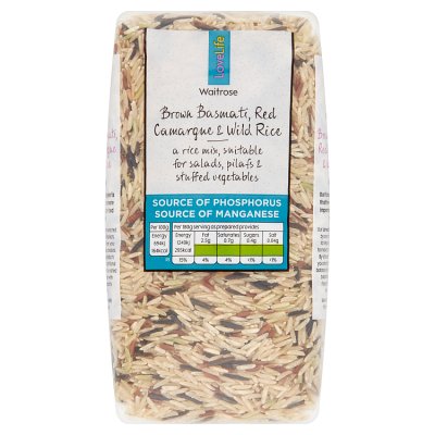 Waitrose Brown Basmati, Red Camargue & Wild Rice