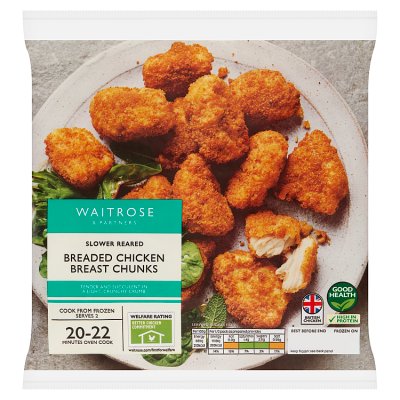 Waitrose Frozen Breaded Chicken Breast Chunks