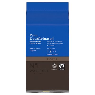 No.1 Organic Fairtrade Peru Decaf Coffee Beans