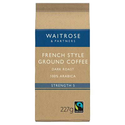 Waitrose Fairtrade French Style Ground Coffee