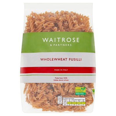 Waitrose Wholewheat Fusilli