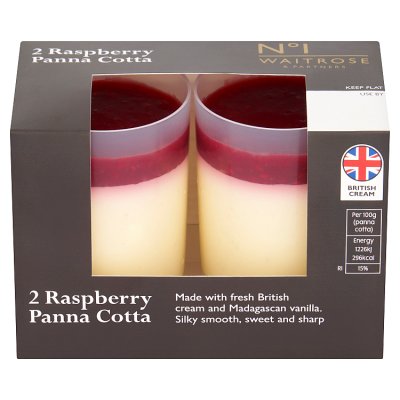 No.1 2 Raspberry Panna Cotta Desserts