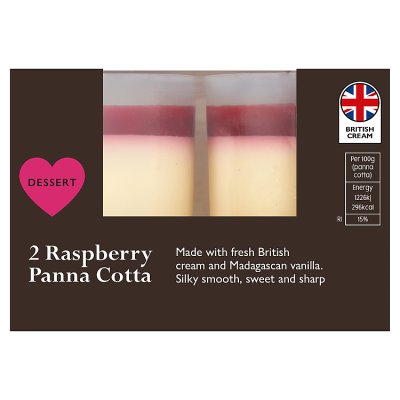 No.1 2 Raspberry Panna Cotta Desserts