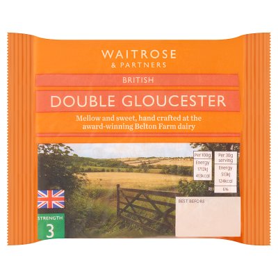 Waitrose Belton Double Gloucester Cheese Strength 3