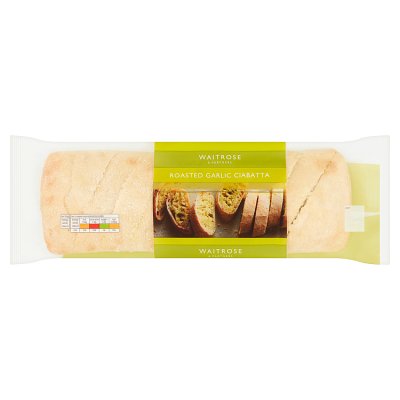 Waitrose Roasted Garlic Ciabatta