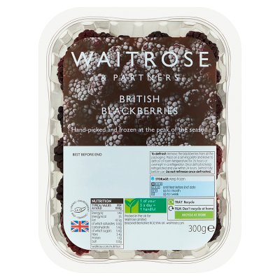 Waitrose Frozen British Blackberries