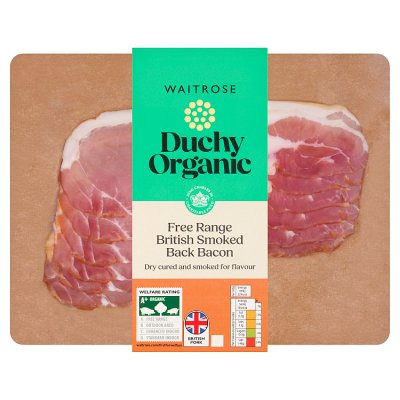 Duchy 6 Organic Smoked Dry Cured Back Bacon Rashers