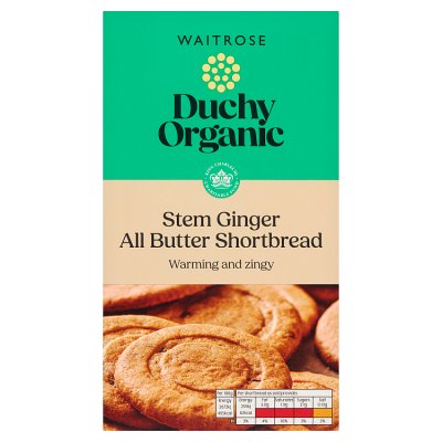 Duchy Organic Stem Ginger Shortbread
