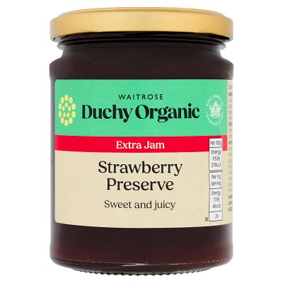 Duchy Organic Strawberry Extra Jam Preserve