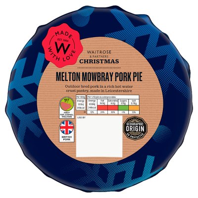 Waitrose Christmas Melton Mowbray Pork Pie