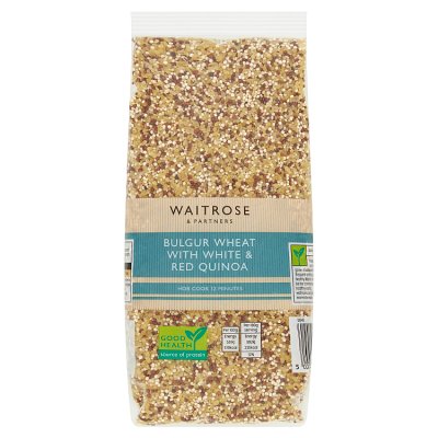 Waitrose Bulgur Wheat with White & Red Quinoa