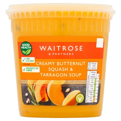 Waitrose Creamy Butternut Squash & Tarragon Soup