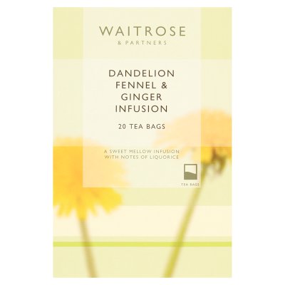 Waitrose Dandelion, Fennel & Ginger 20 Tea Bags