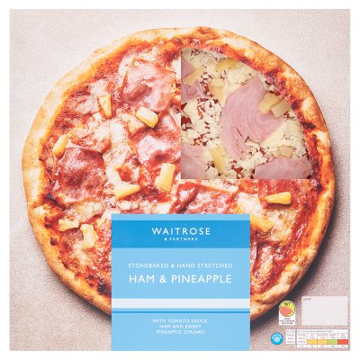 Waitrose Stonebaked Ham & Pineapple Pizza