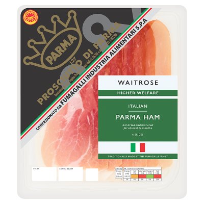 Waitrose Italian Parma Ham 6 Slices