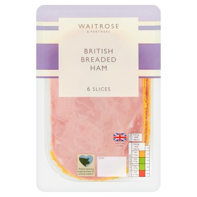 Waitrose British Breaded Ham 6 Slices
