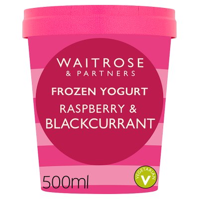 Waitrose Raspberry & Blackcurrant Frozen Yogurt