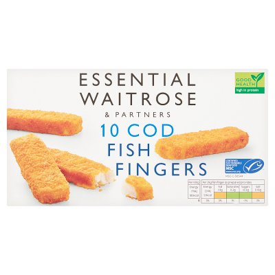 Essential 10 Frozen Cod Fish Fingers MSC