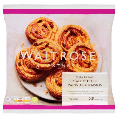 Waitrose 6 Frozen Pains aux Raisins