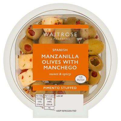 Waitrose Spanish Manzanilla Olives & Manchego