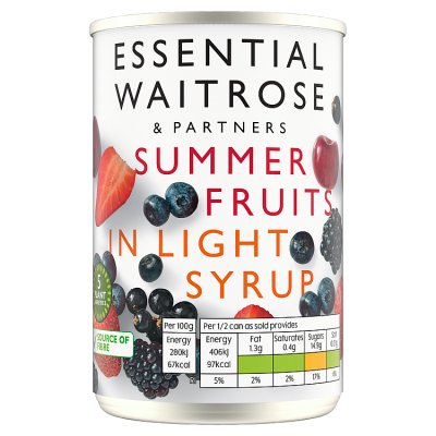 Essential Summer Fruits in Syrup