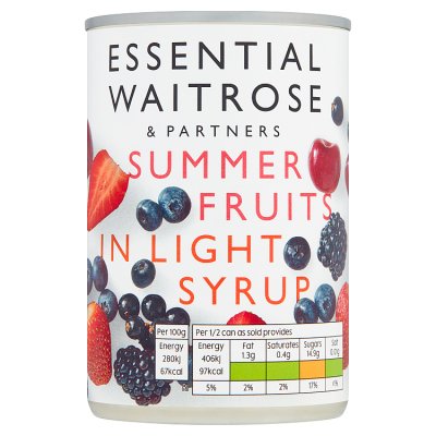 Essential Summer Fruits in Syrup