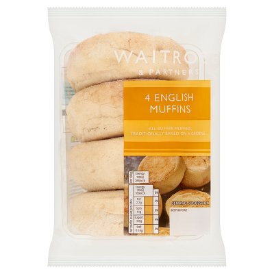 Waitrose 4 English Muffins