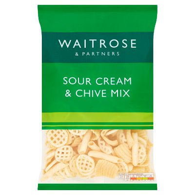 Waitrose Sour Cream & Chive Snack Mix Sharing Crisps
