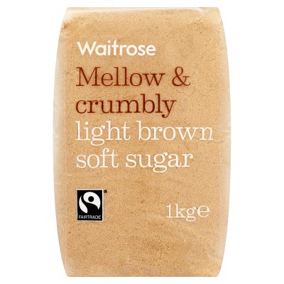 Waitrose Fairtrade Light Brown Soft Sugar
