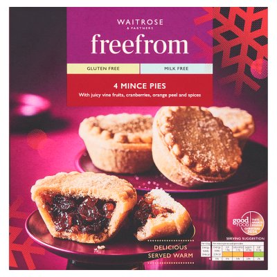 Waitrose Free From Milk & Gluten Free Mince Pies