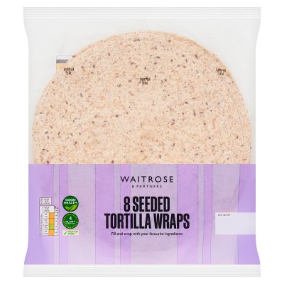 Waitrose 8 Seeded Tortilla Wraps
