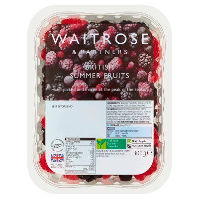 Waitrose Frozen British Summer Fruits